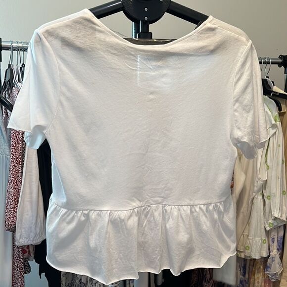 Sanctuary Short Sleeve Top, SM, White - Picture 2 of 8